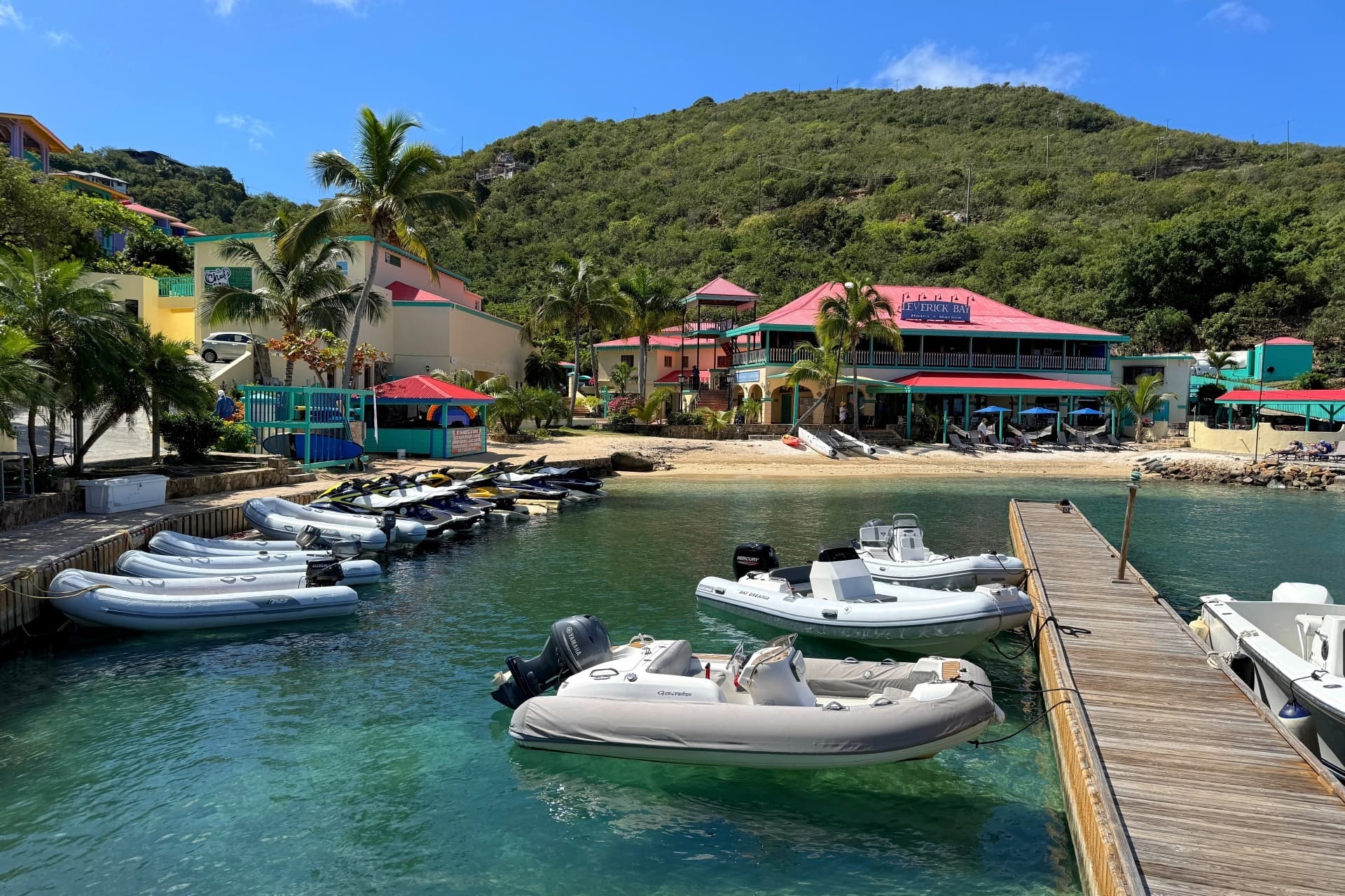 Vakker strandlinje i Anegada